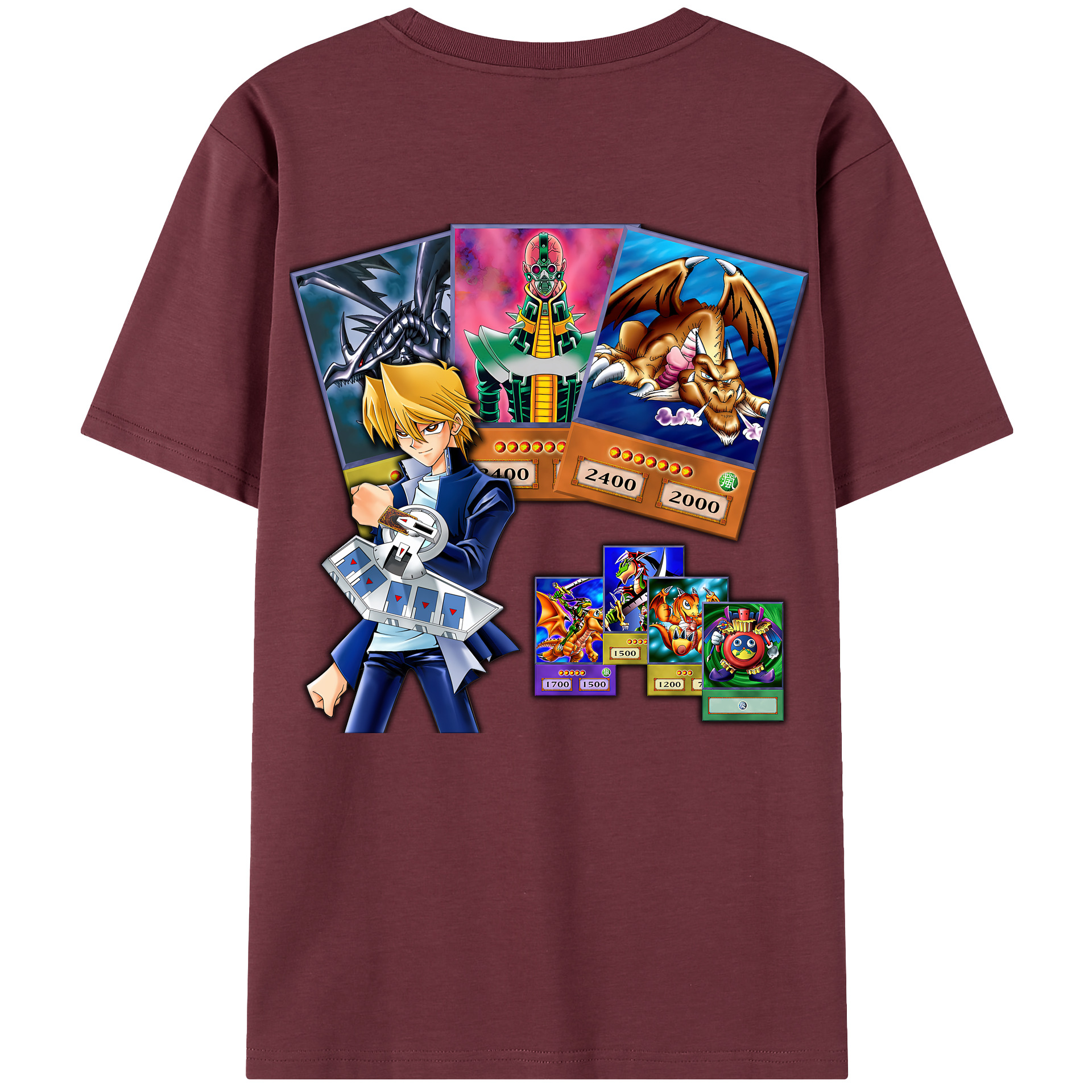 （画像用） 遊☆戯☆王 Yu-Gi-Oh! 綿100％半袖Tシャツ（背面プリント）